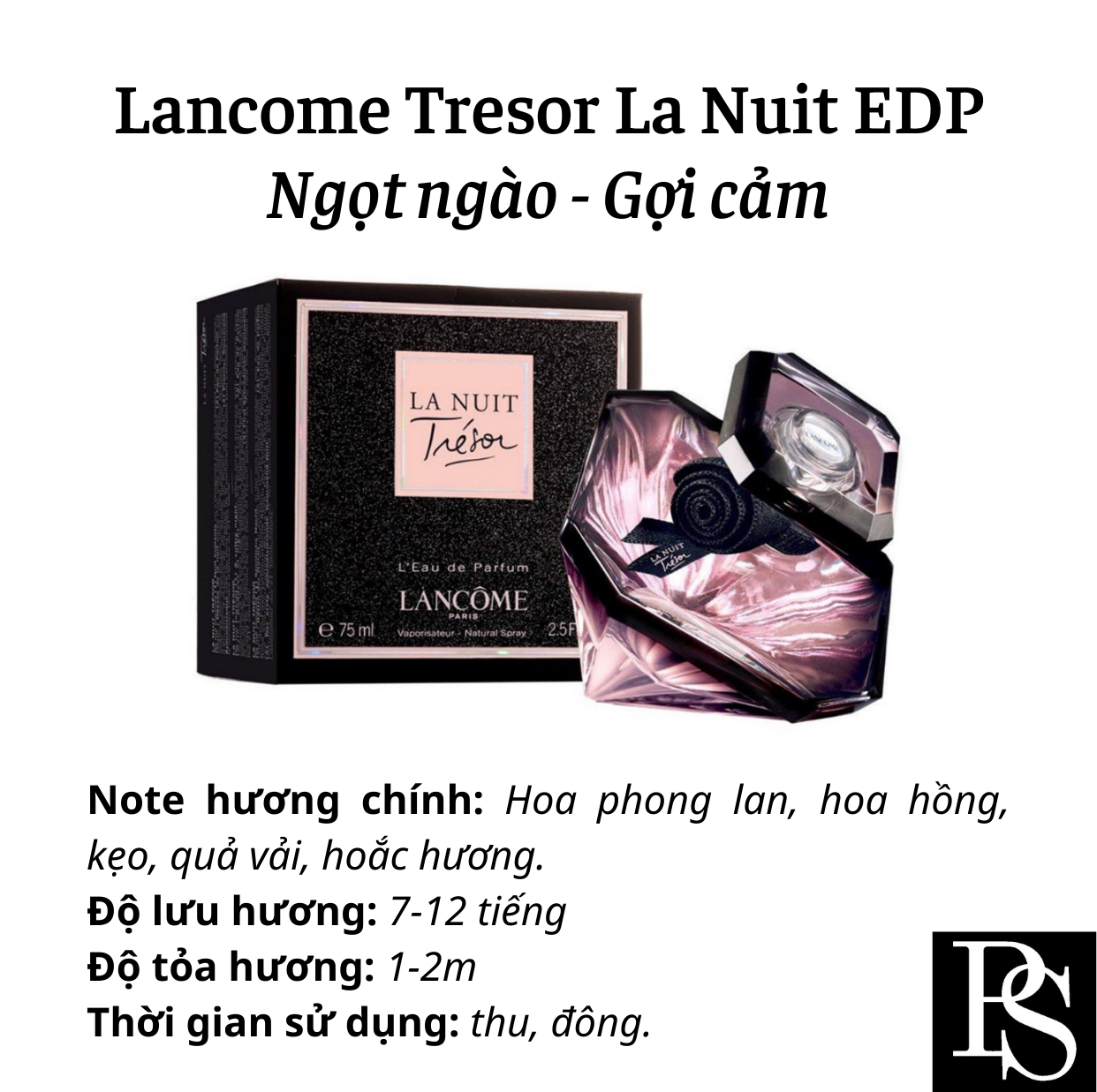 Nước hoa Nữ - Lancome La Nuit Trésor L'eau de Parfum