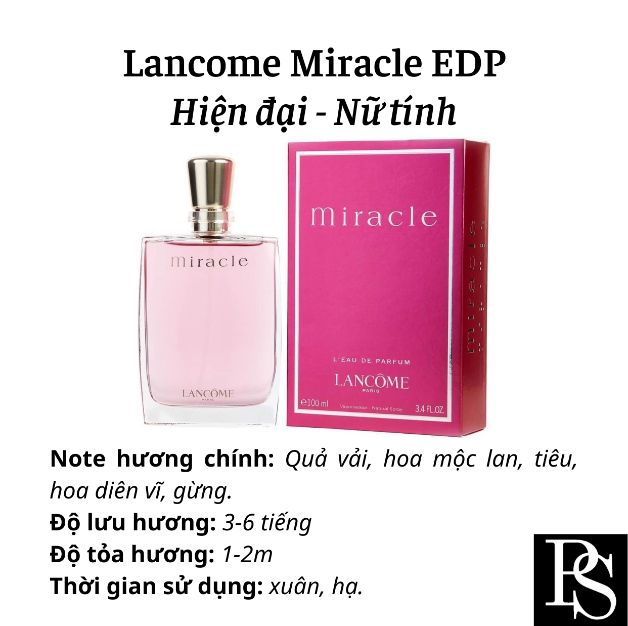 Nước hoa Nữ - Lancome Miracle EDP