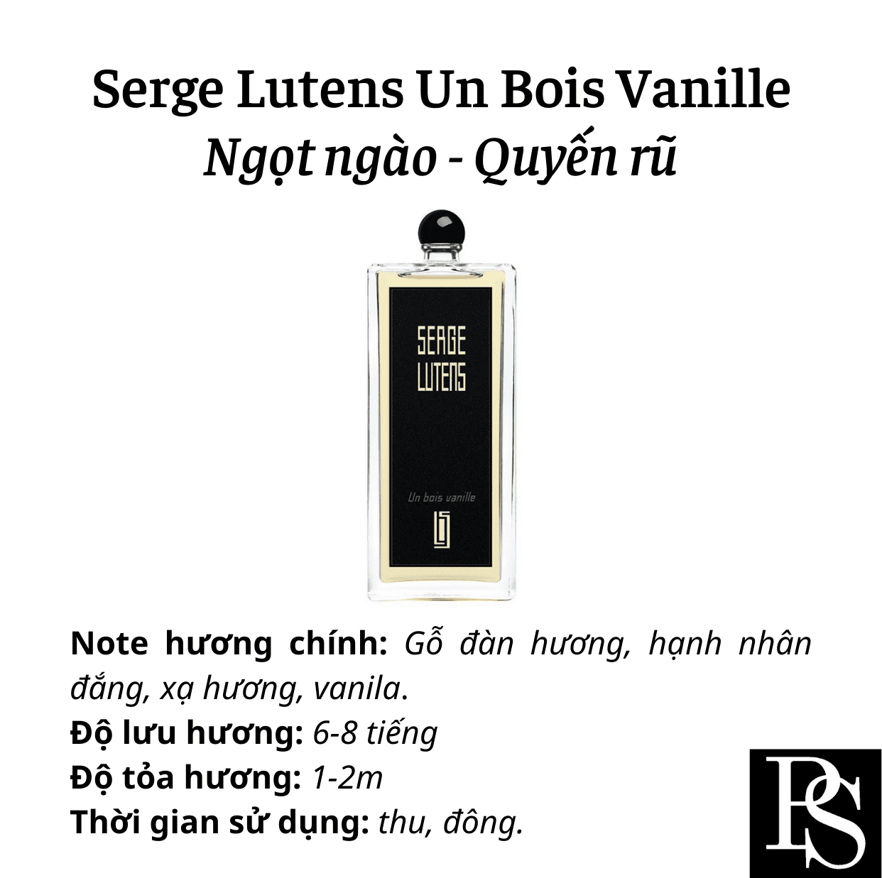 Nước hoa Niche - Serge Lutens Un Bois Vanille