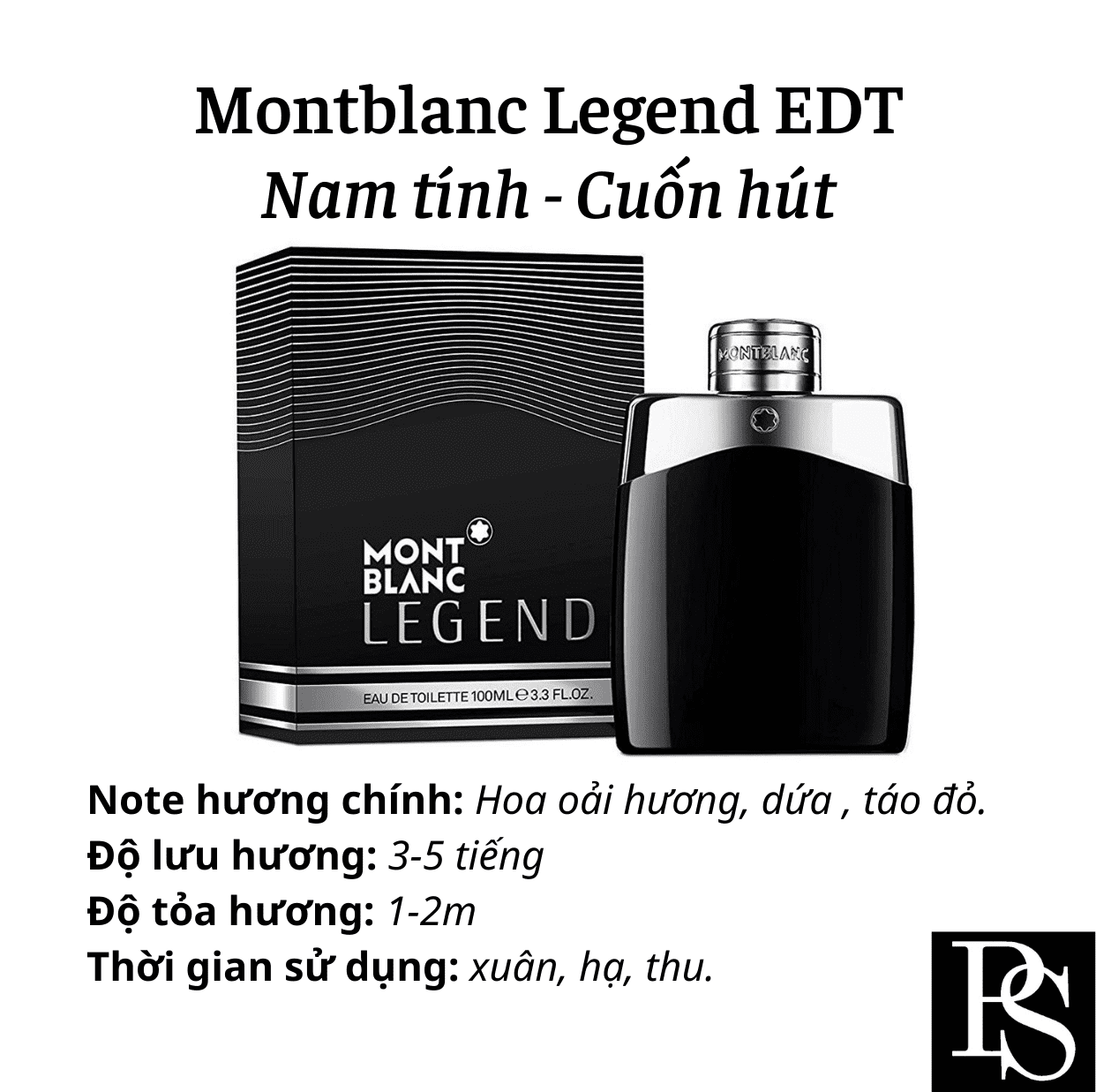 Nước hoa Nam - Montblanc Legend Pour Homme EDT