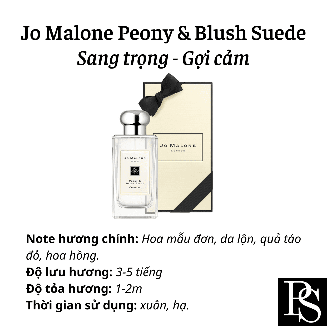 Nước hoa Niche - Jo Malone Peony Blush Suede