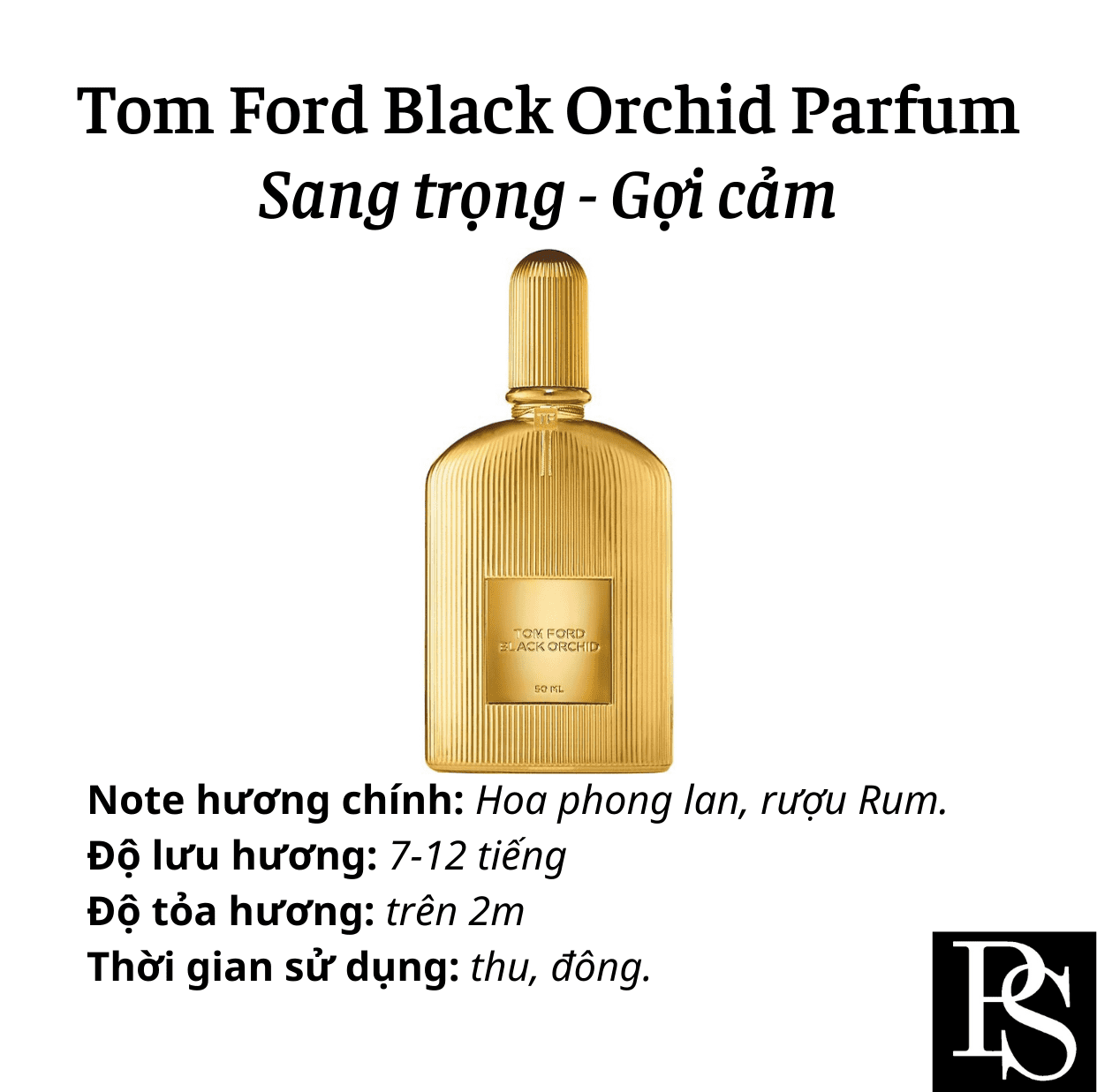 Nước hoa Nữ Tom Ford Black Orchid Parfum - Tester