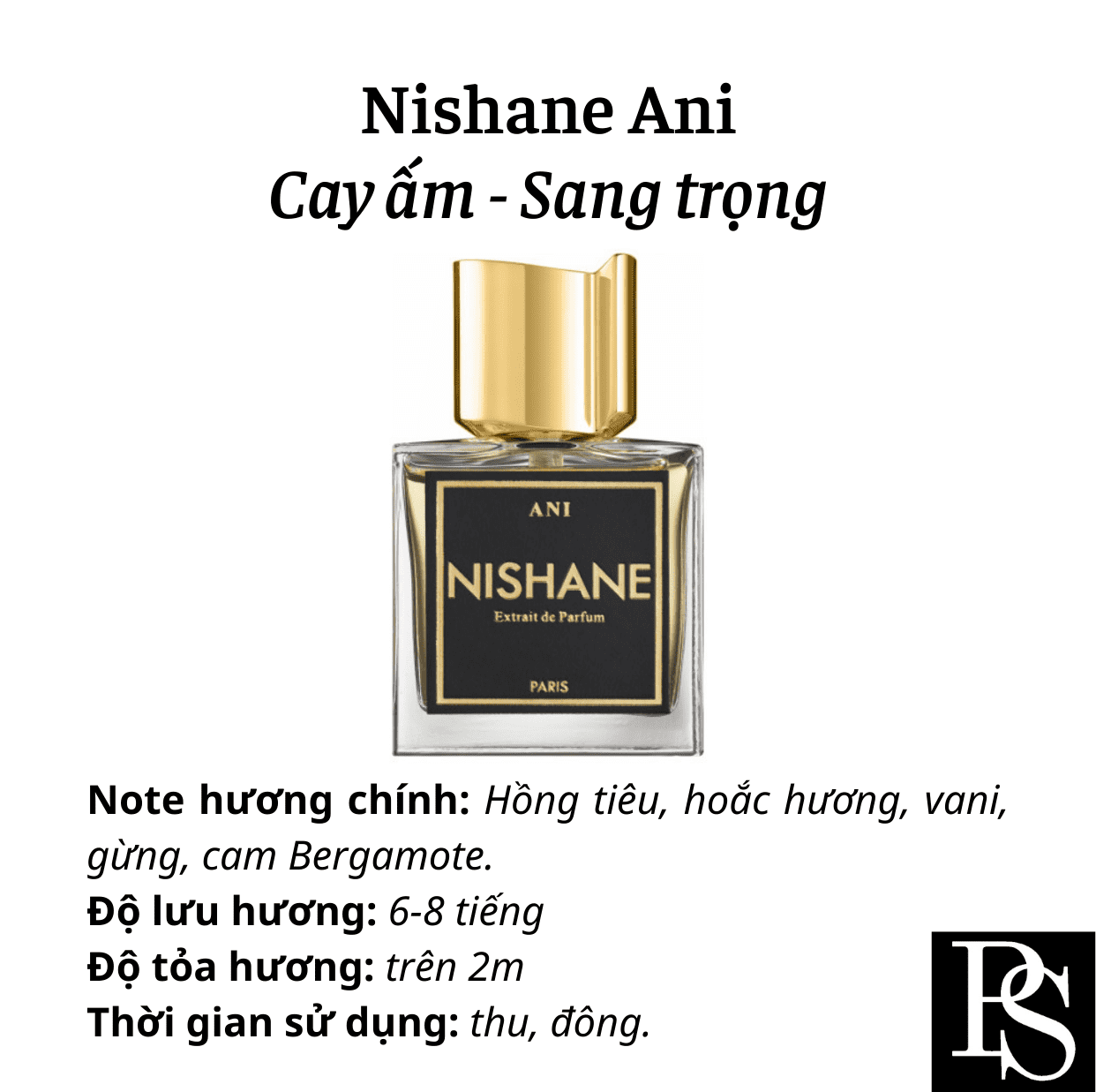 Nước hoa Niche - Nishane ANI Extrait De Parfum