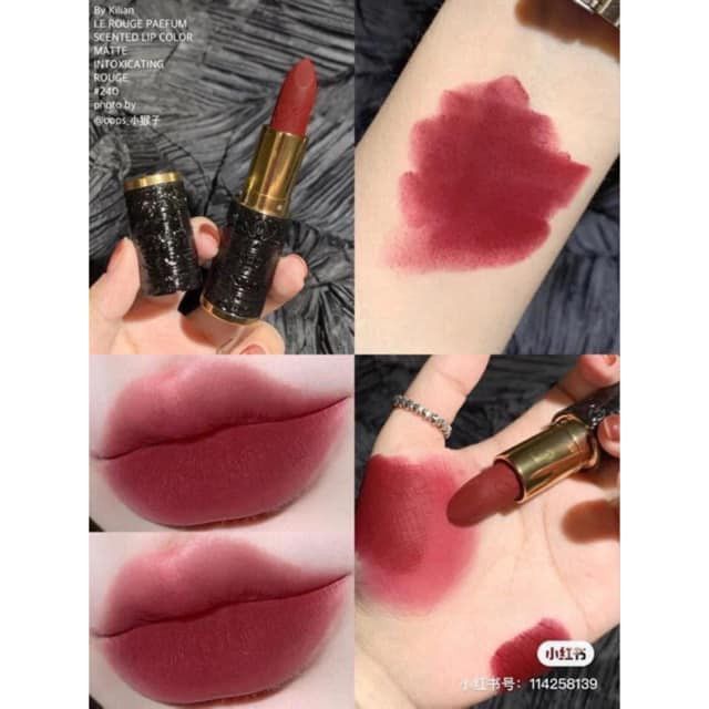 Son Màu Kilian MATTE INTOXICATING ROUGE 240 ( Vỏ đen)