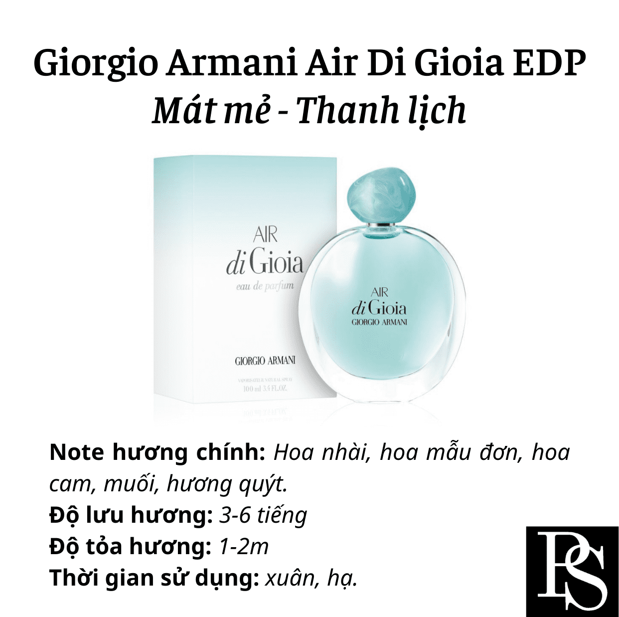 Nước hoa Nữ - Giorgio Armani Acqua Air di Gioia