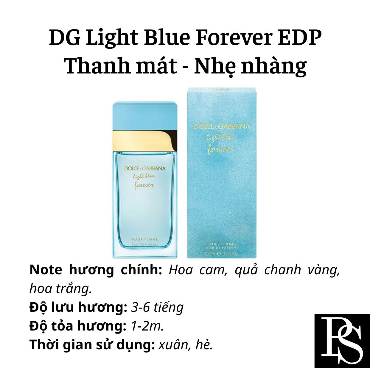 Nước hoa Nữ - DG Light Blue Forever