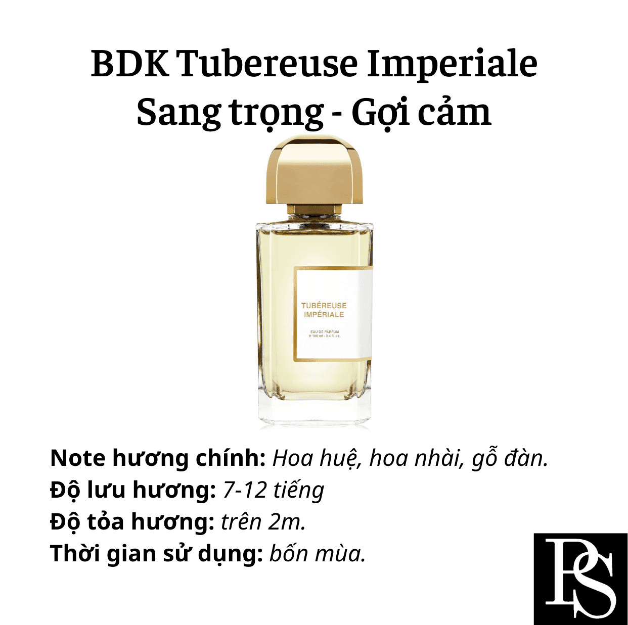 Nước hoa Niche - bdk Tubéreuse Impériale