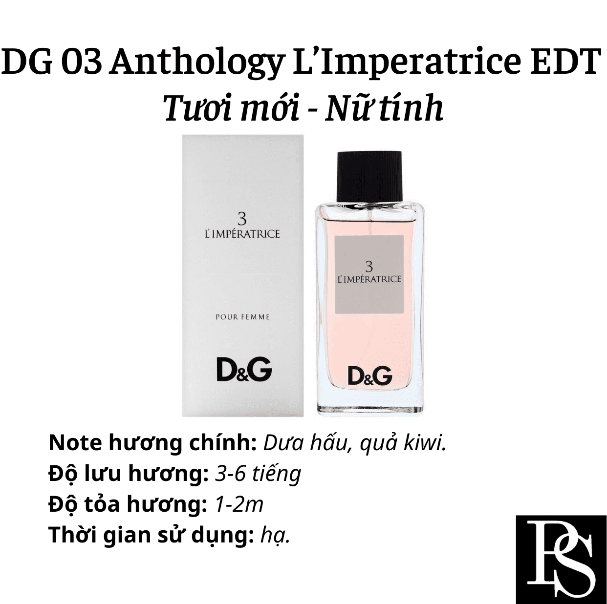 Nước hoa Nữ - DG 03 Anthology L`Imperatrice EDT