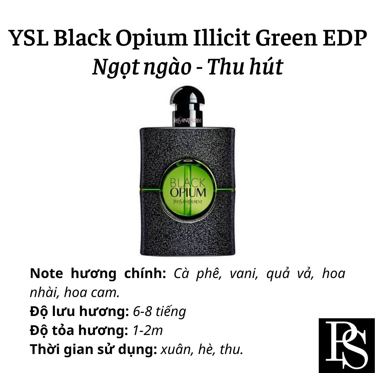 Nước hoa Nữ - YSL Black Opium Green EDP