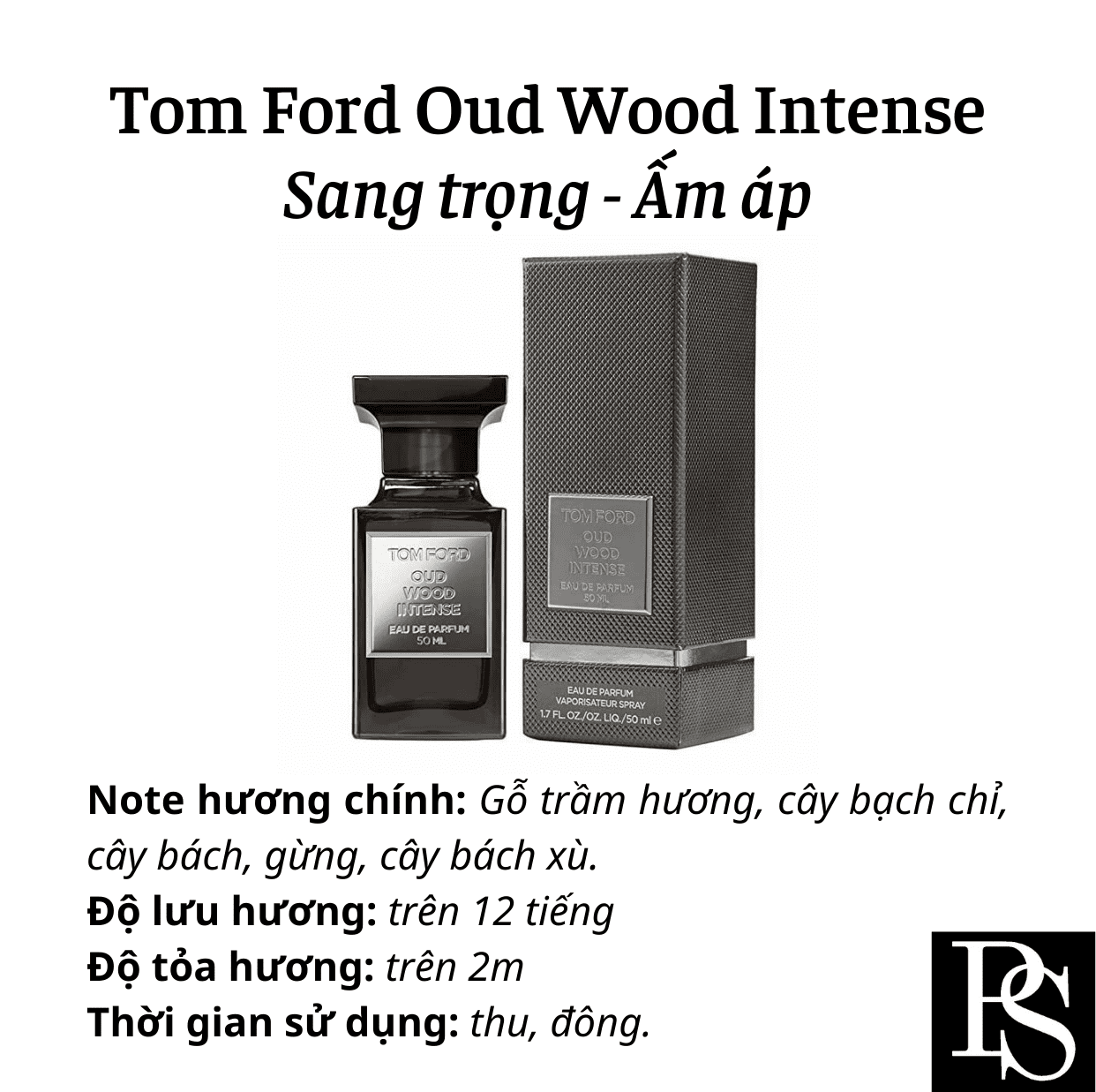 Nước hoa Niche - Tom Ford Oud Wood Intense