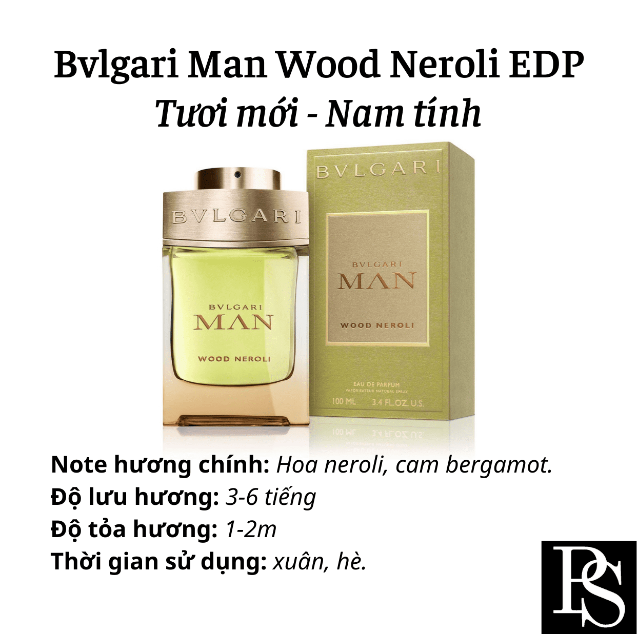 Nước hoa Nam - Bvlgari Man Wood Neroli