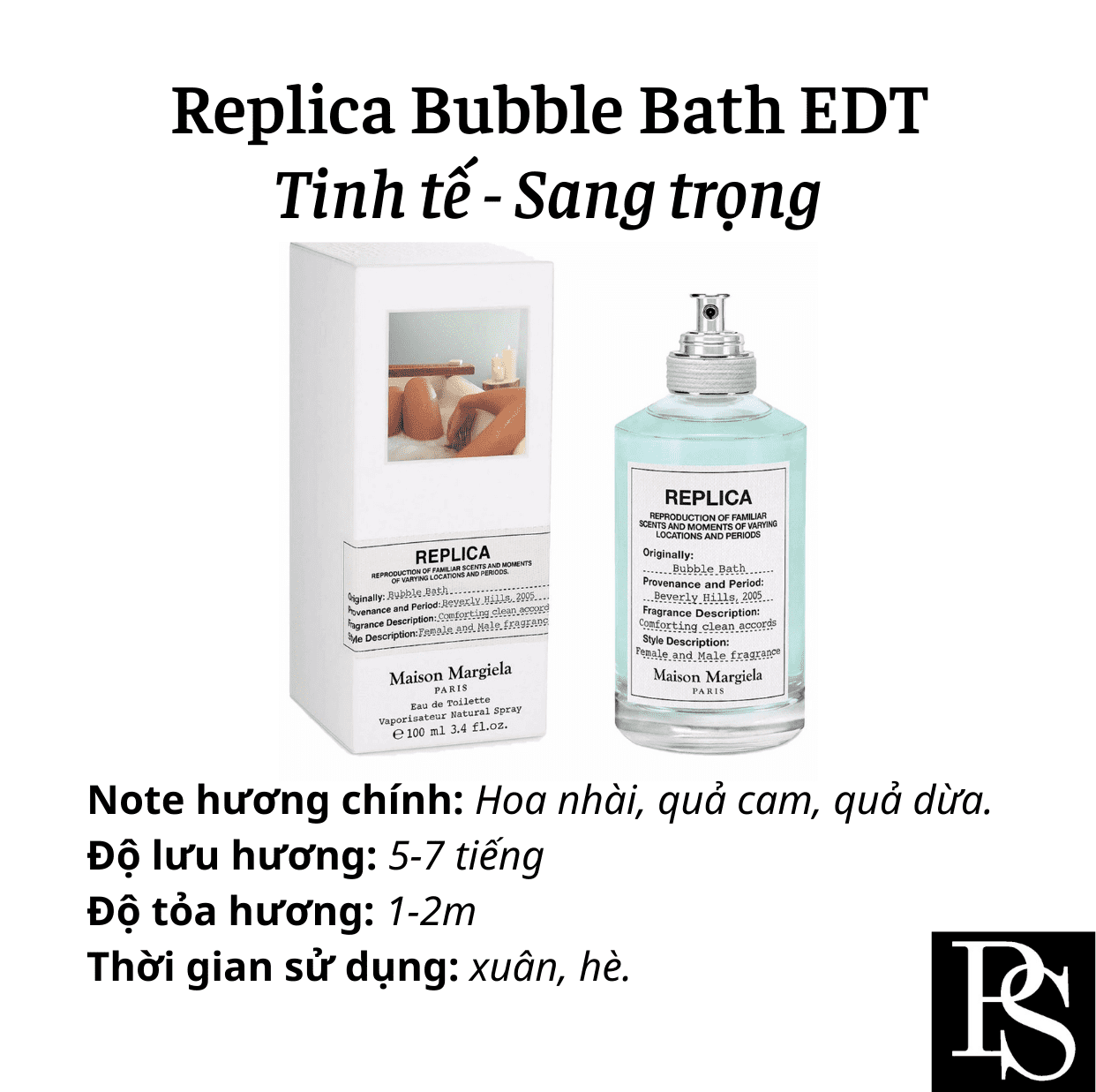 Nước hoa Niche - Maison Martin Margiela Replica Bubble Bath EDT