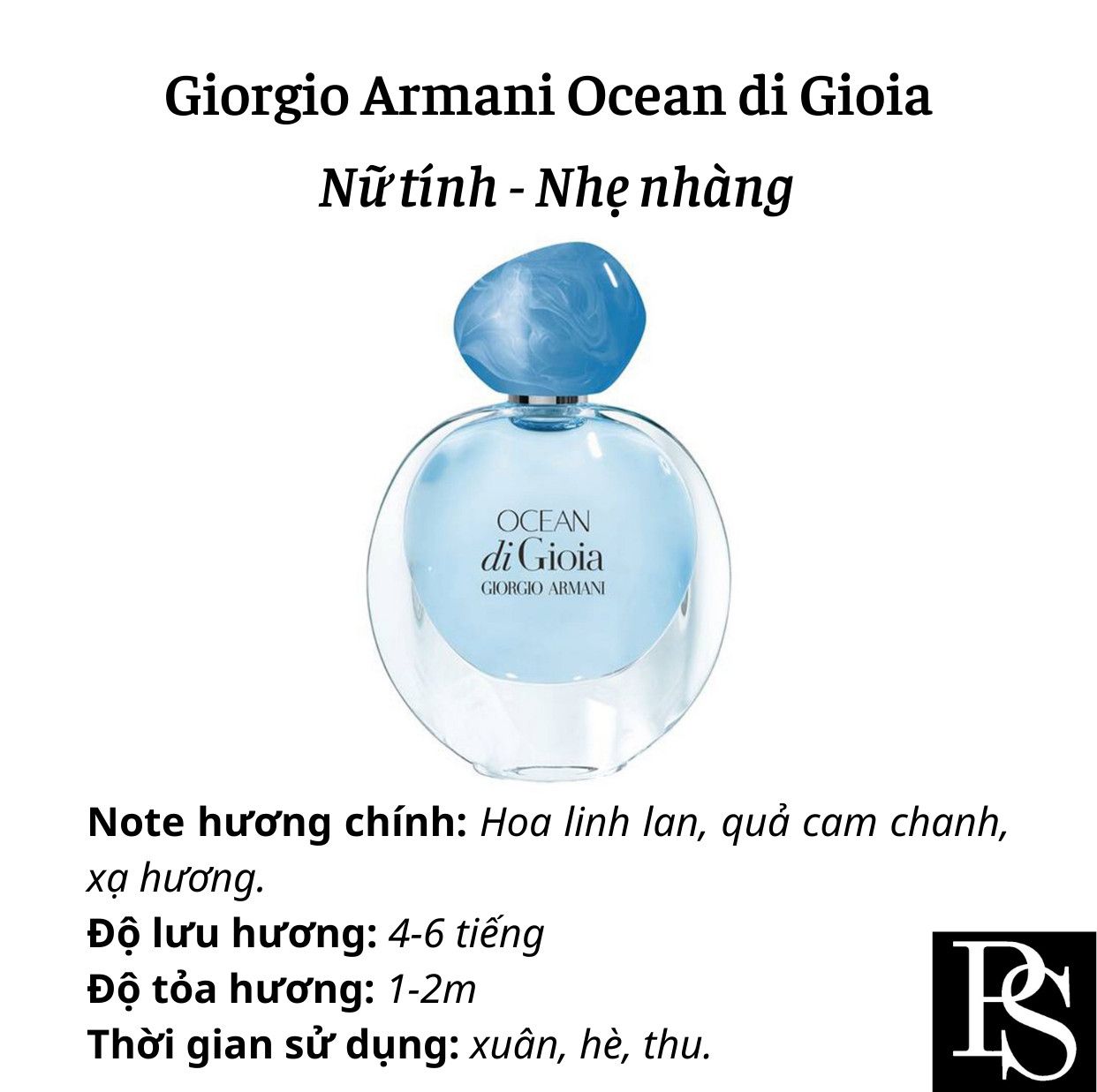 Nước hoa Nữ - Giorgio Armani Ocean di Gioia EDP