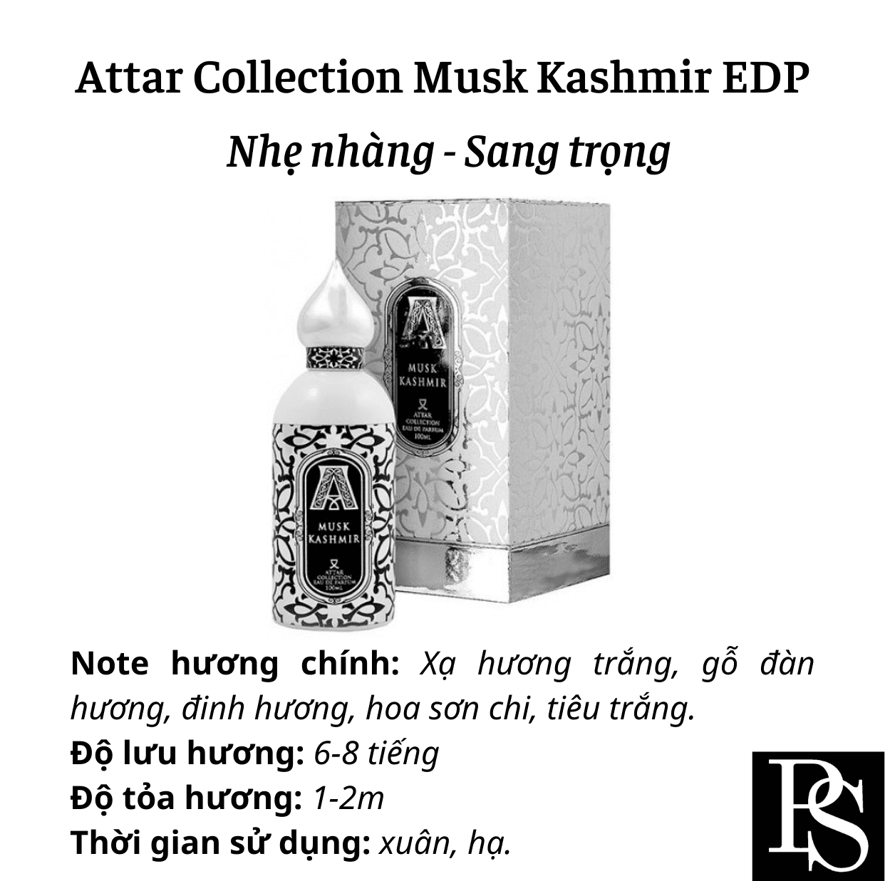 Nước hoa Nữ - Attar Musk Kashmir EDP