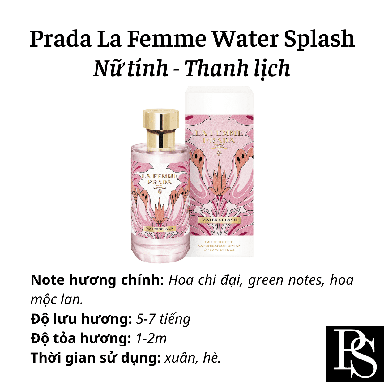 Nước hoa Nữ - Prada La Femme Water Splash