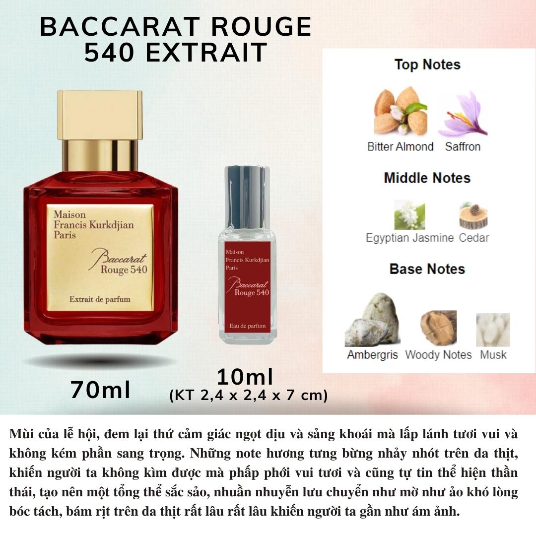 Nước hoa Niche - Maison Francis Kurkdjian Baccarat Rouge 540 Extrait de Parfum