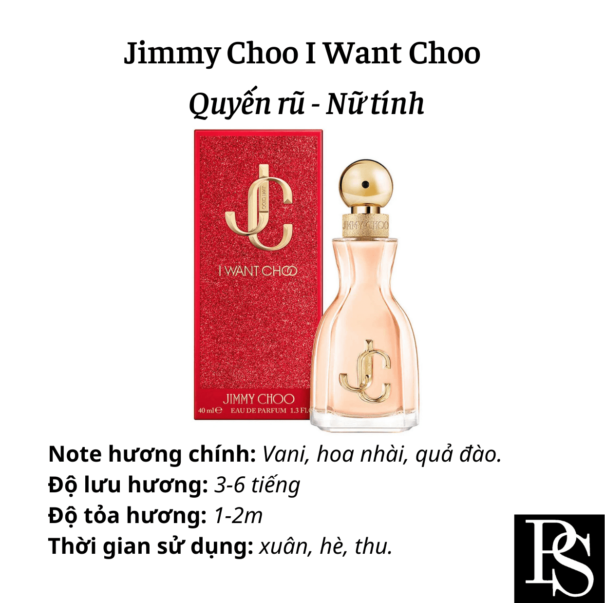 Nước hoa Nữ - Jimmy Choo I Want Choo EDP