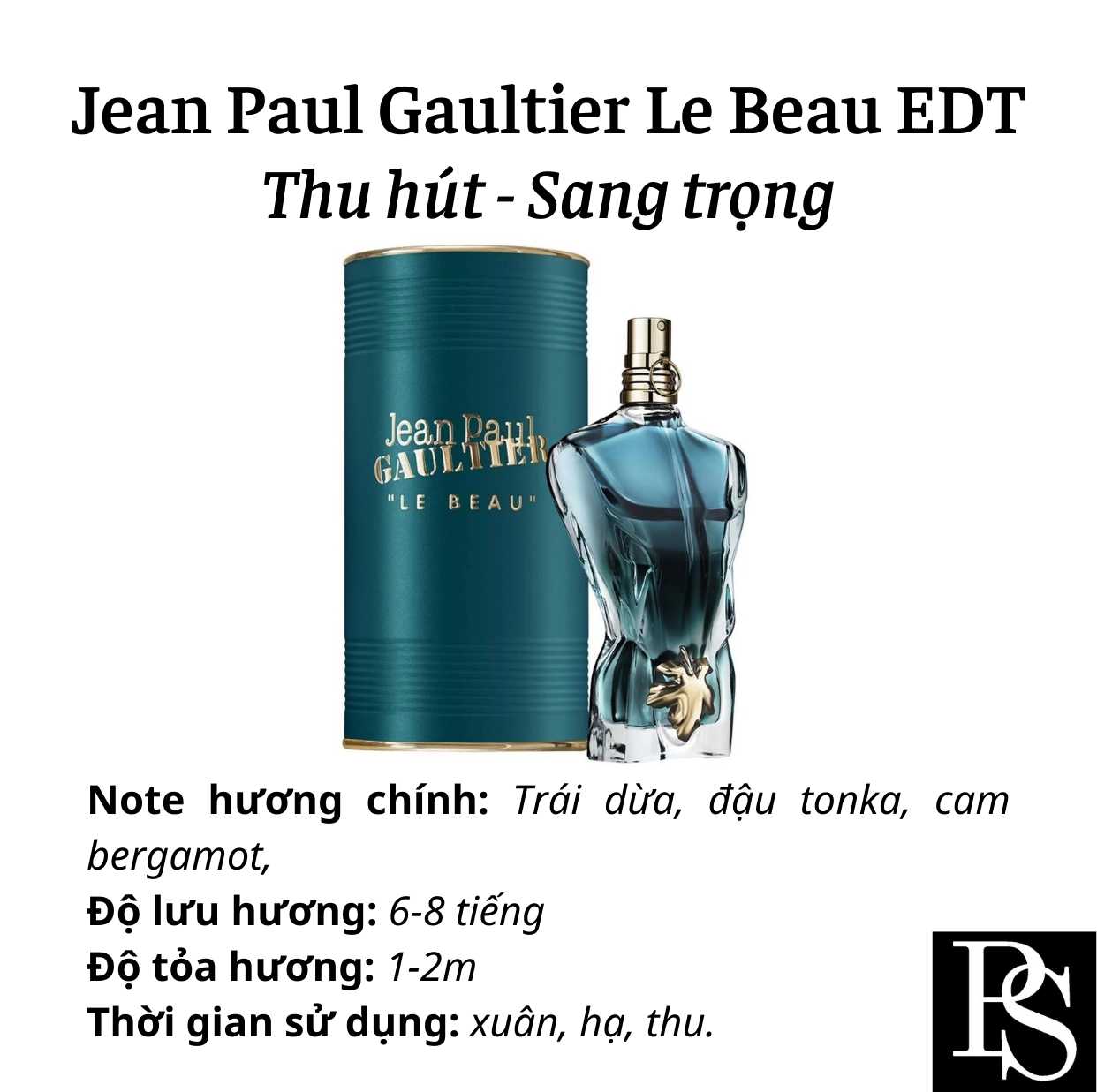 Nước hoa Nam - Jean Paul Gaultier Le Beau EDT