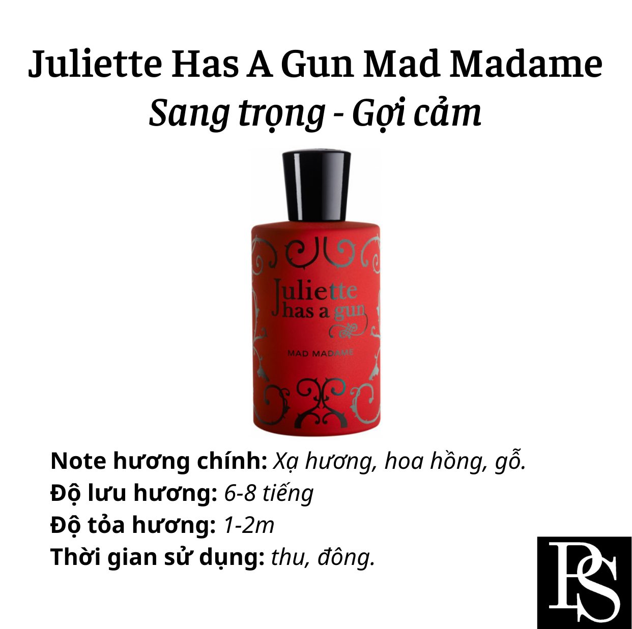 Nước hoa Niche - Juliette Has A Gun Mad Madame