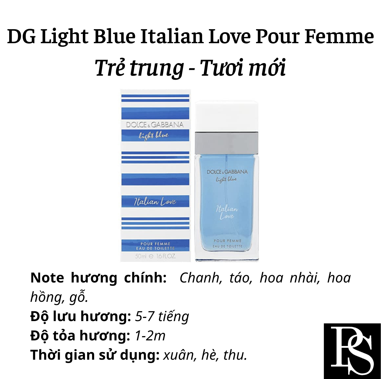 Nước hoa Nữ - DG Light Blue Italian Love