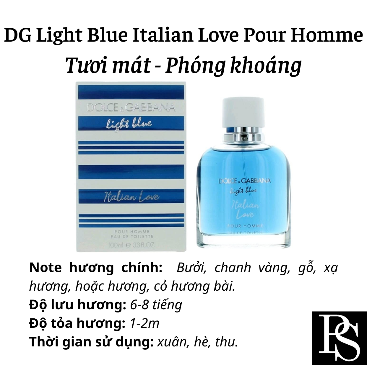 Nước hoa Nam - DG Light Blue Italian Love