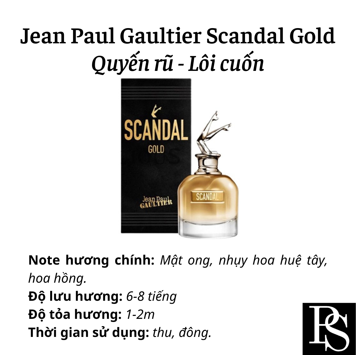 Nước hoa Nữ - Jean Paul Gaultier Scandal Gold