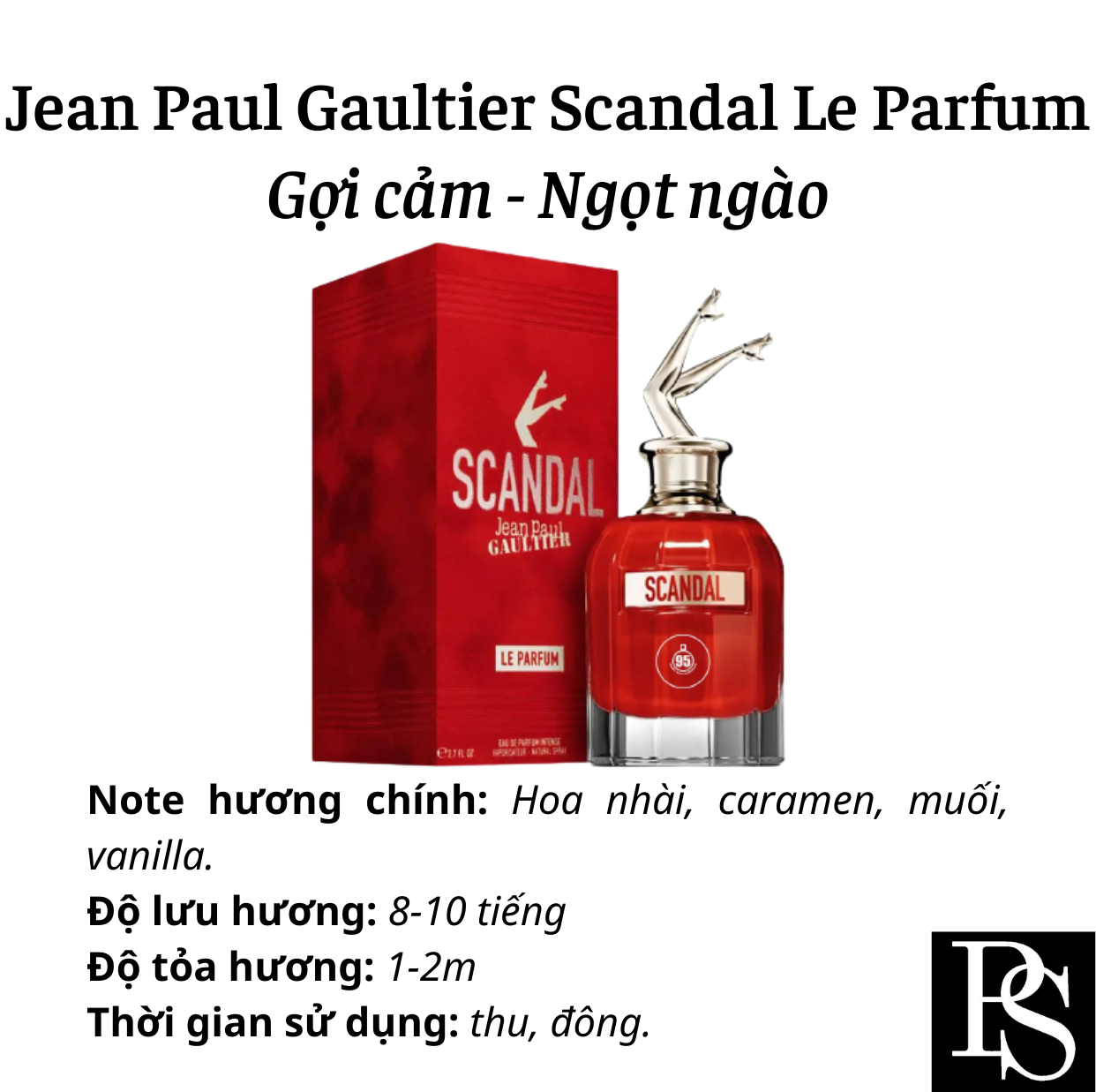 Nước hoa Nữ - Jean Paul Gaultier Scandal Le Parfum