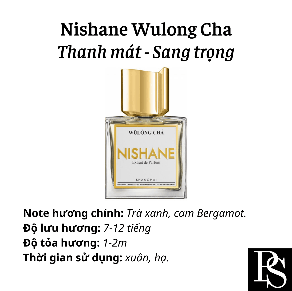 Nước hoa Niche - Nishane Wulong Cha Extrait De Parfum