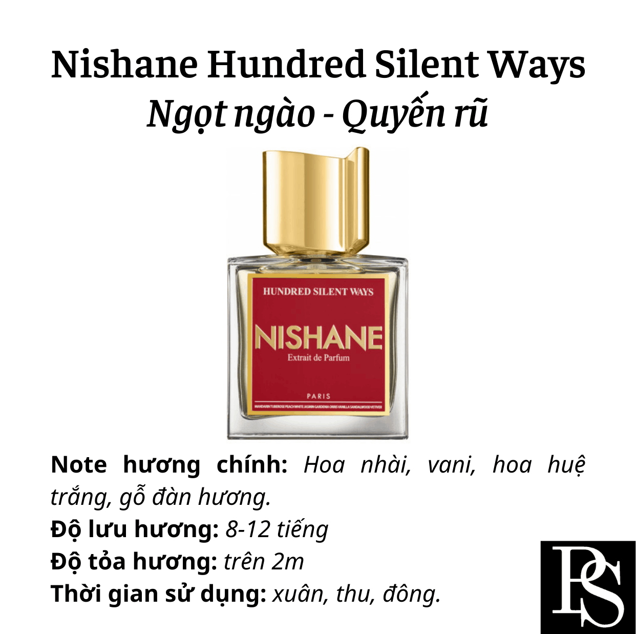 Nước hoa Niche - Nishane Hundred Silent Ways