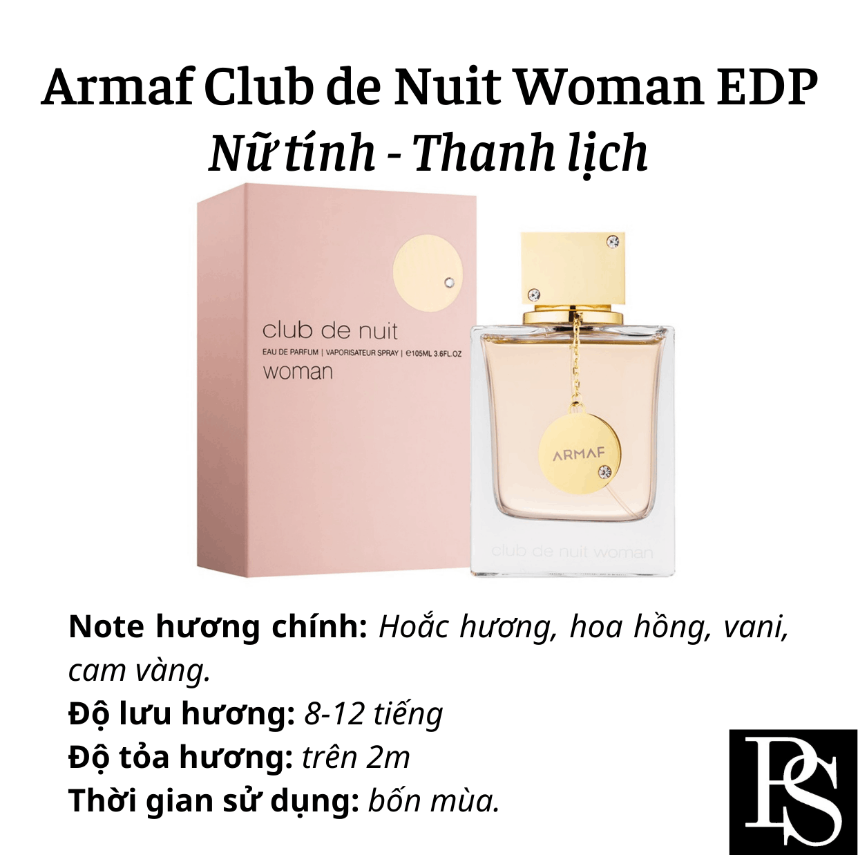 Nước hoa Nữ - Armaf Club de Nuit Woman EDP