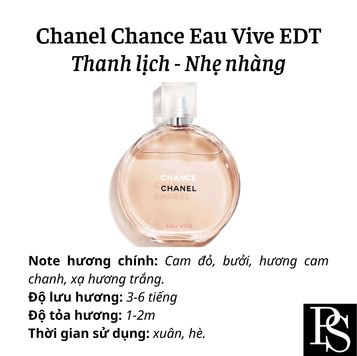 Nước hoa Nữ - Chanel Chance Eau Vive EDT