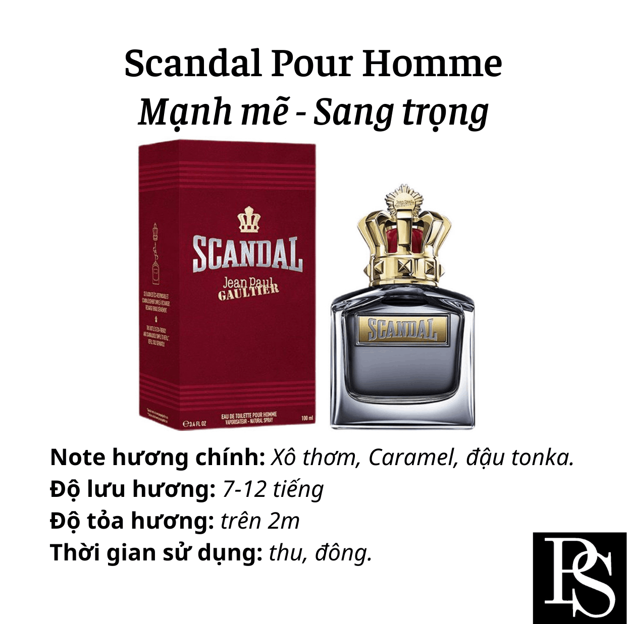 Nước hoa Nam - Jean Paul Gaultier Scandal Pour Homme