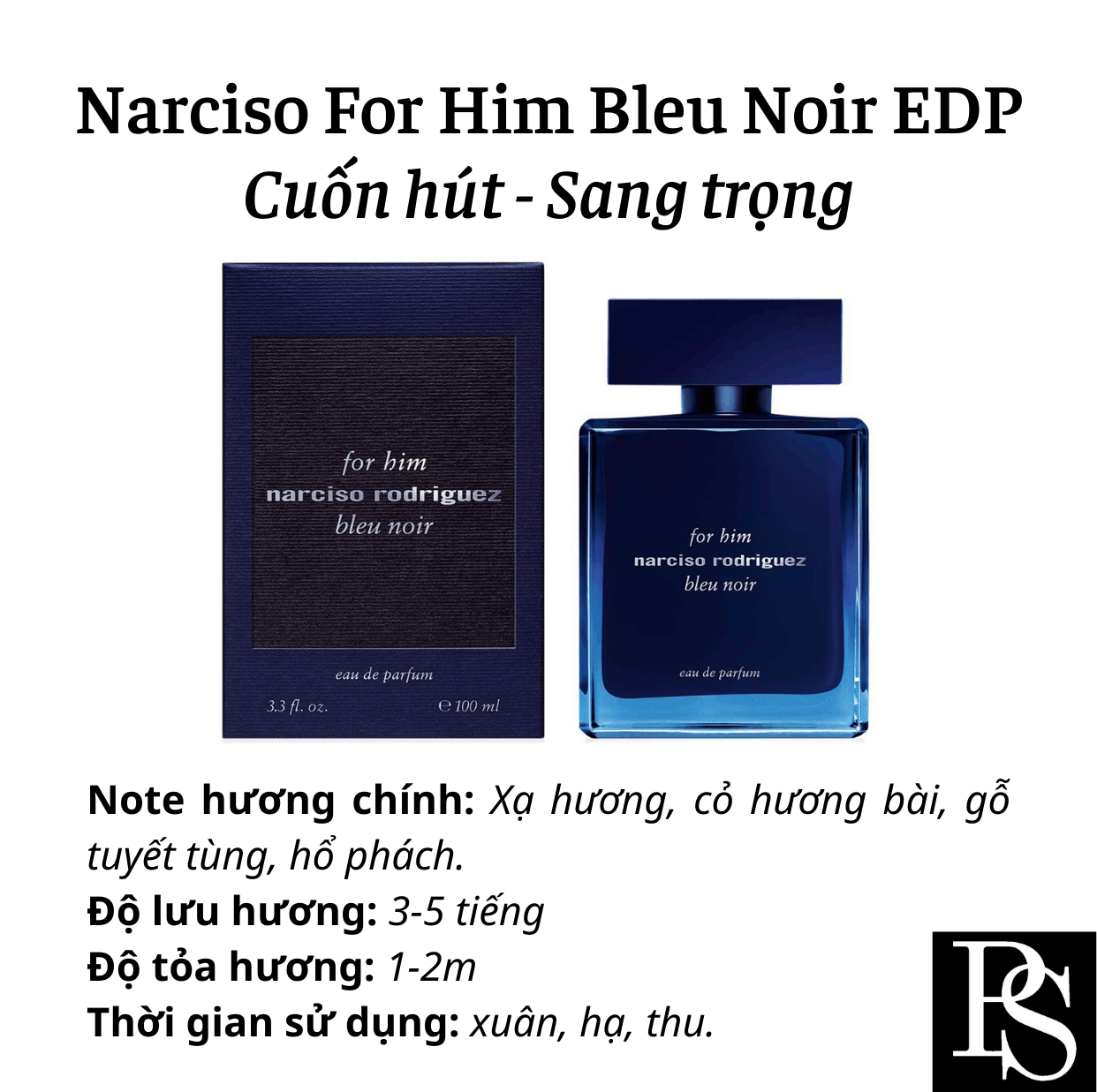 Nước Hoa Nam Narciso Rodriguez Narciso For Him Bleu Noir Edp 5200