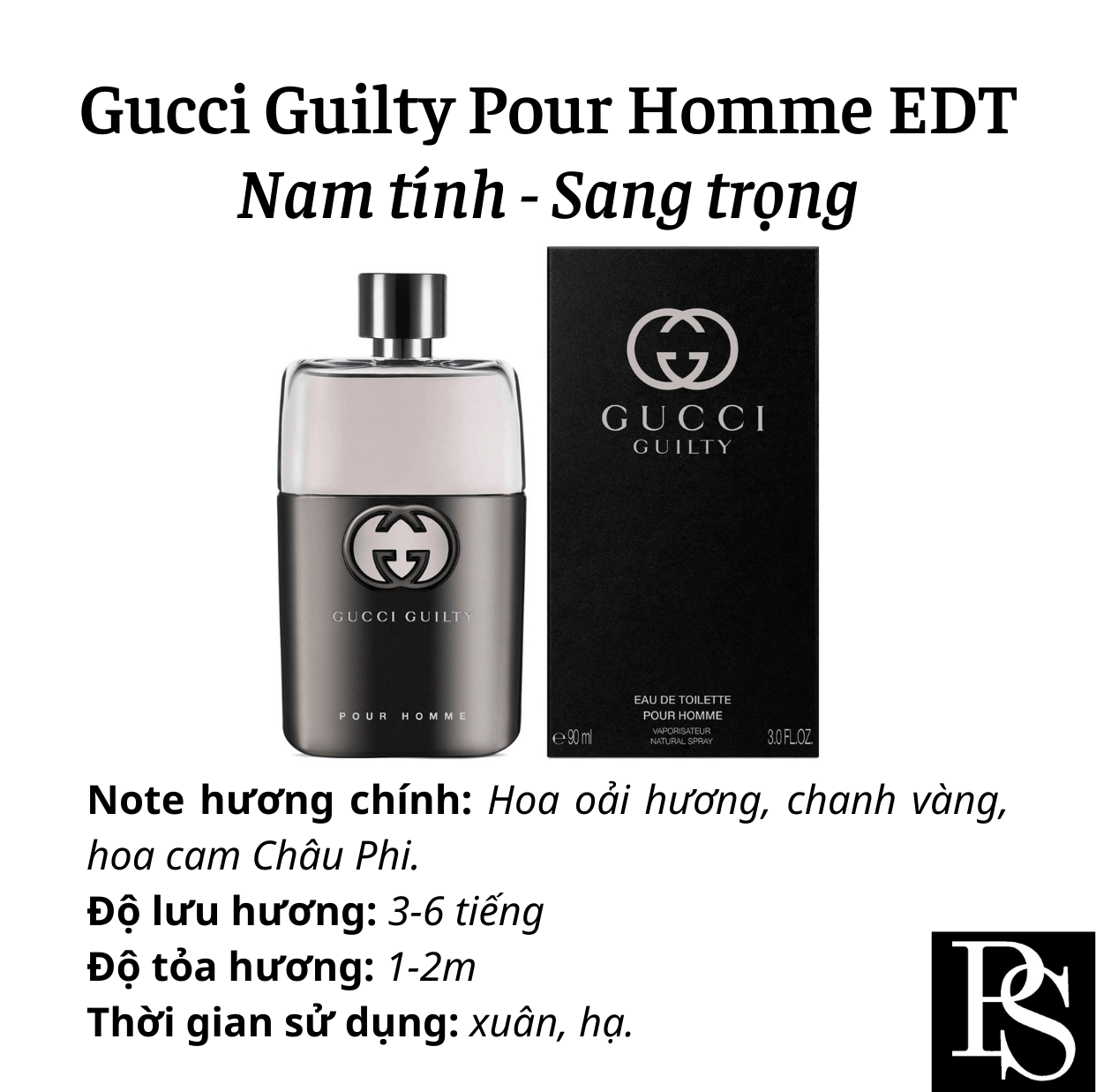 Nước hoa Nam - Gucci Guilty Pour Homme EDT