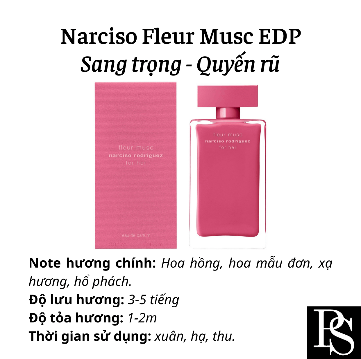 Nước hoa Nữ - Narciso Rodriguez Narciso For Her Fleur Musc