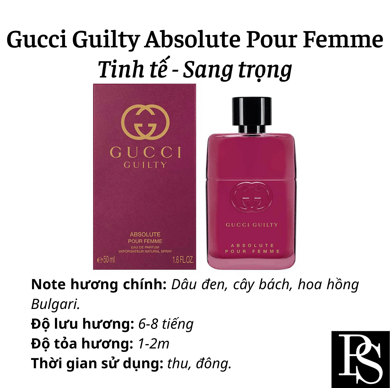 Nước hoa Nữ - Gucci Guilty Absolute Pour Femme