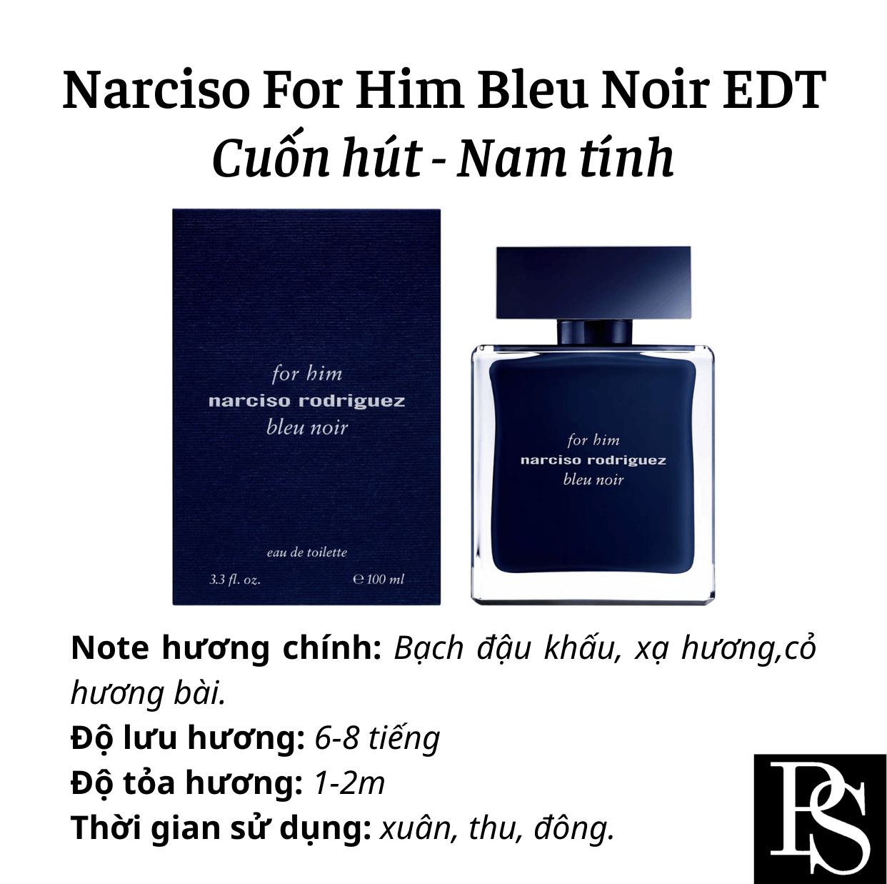 Nước hoa Nam - Narciso Rodriguez Narciso For Him Bleu Noir EDT