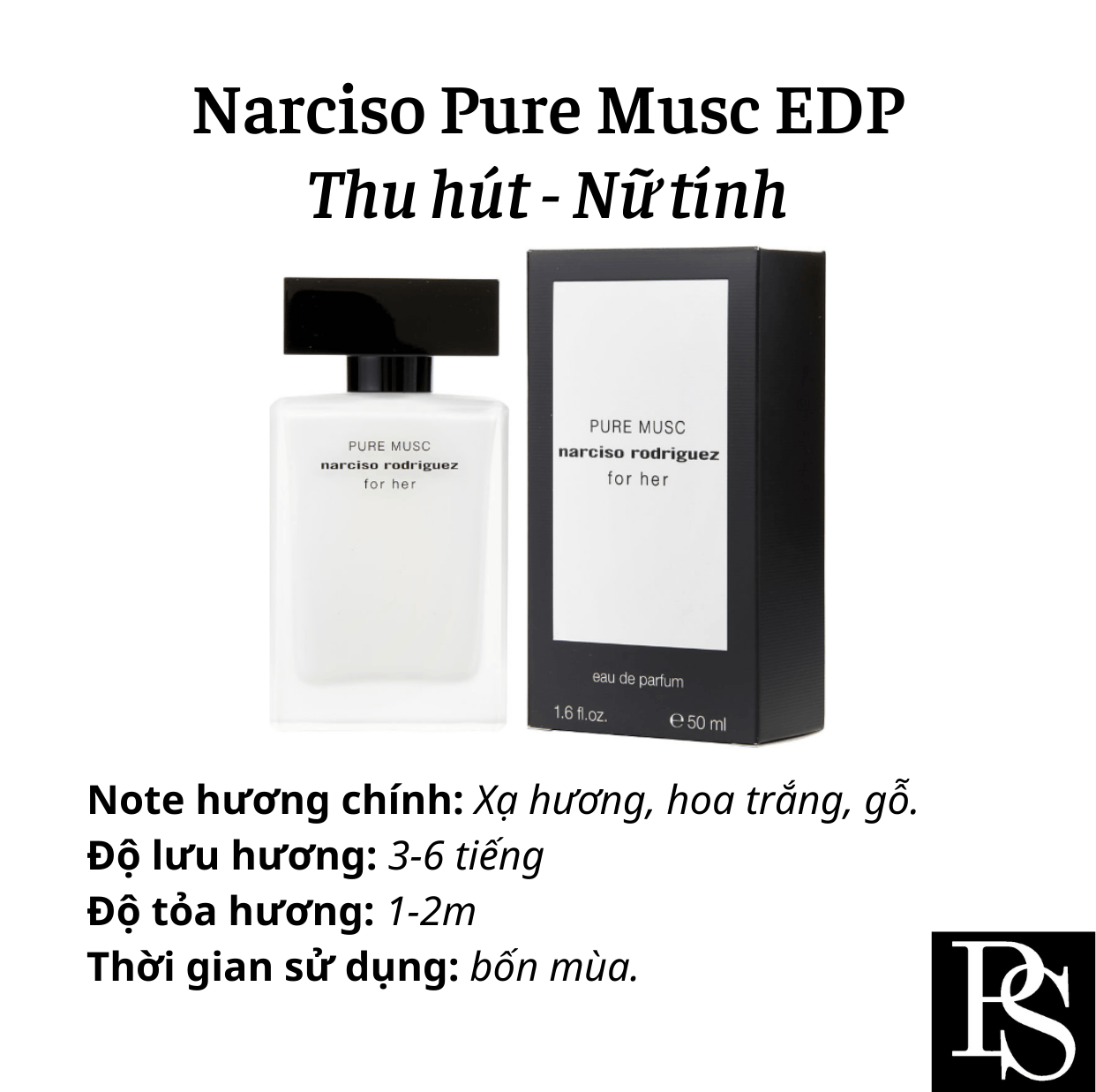 Nước hoa Nữ - Narciso Rodriguez Narciso For Her Pure Musc EDP