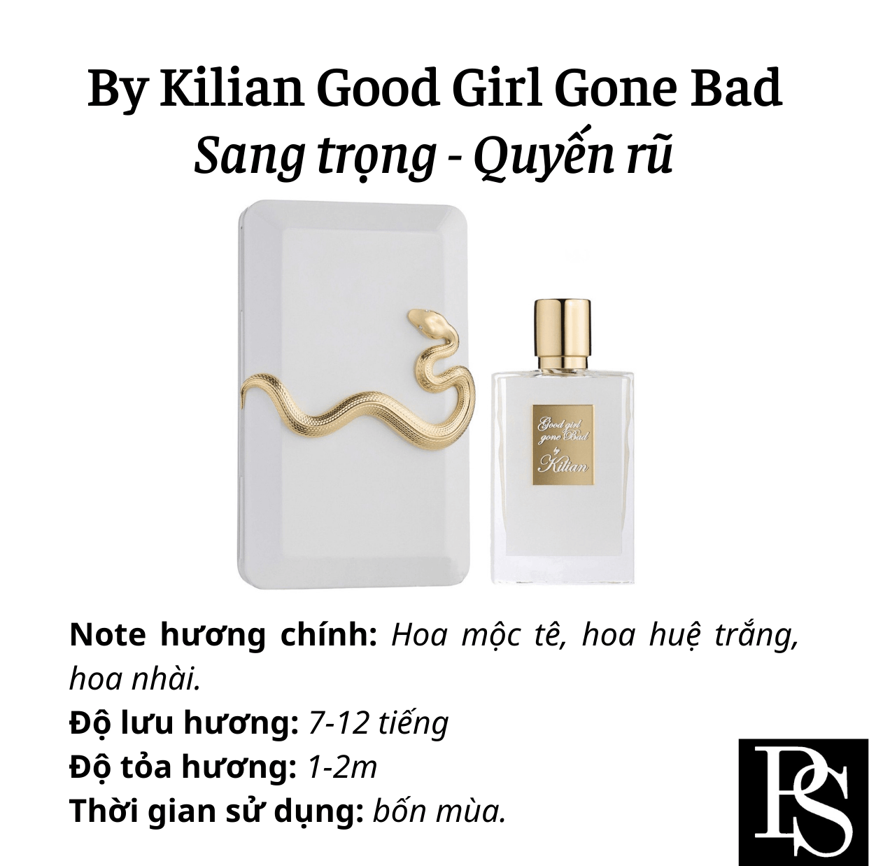 Nước hoa Niche - By Kilian Good Girl Gone Bad