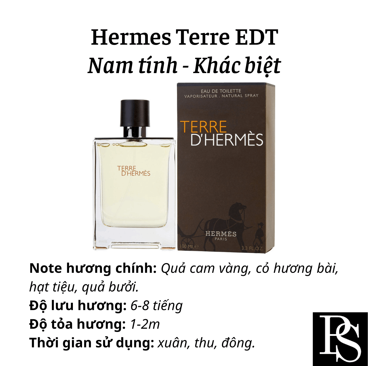 Nước hoa Nam - Hermes Terre EDT