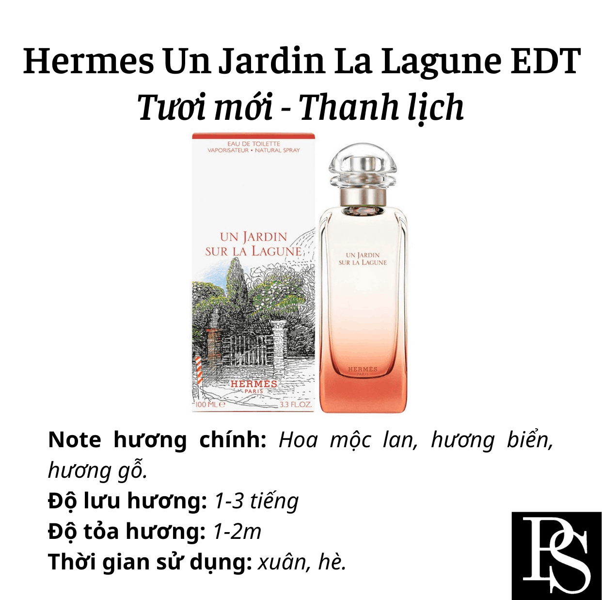 Nước hoa Nữ - Hermes Un Jardin Sur la Lagune EDT