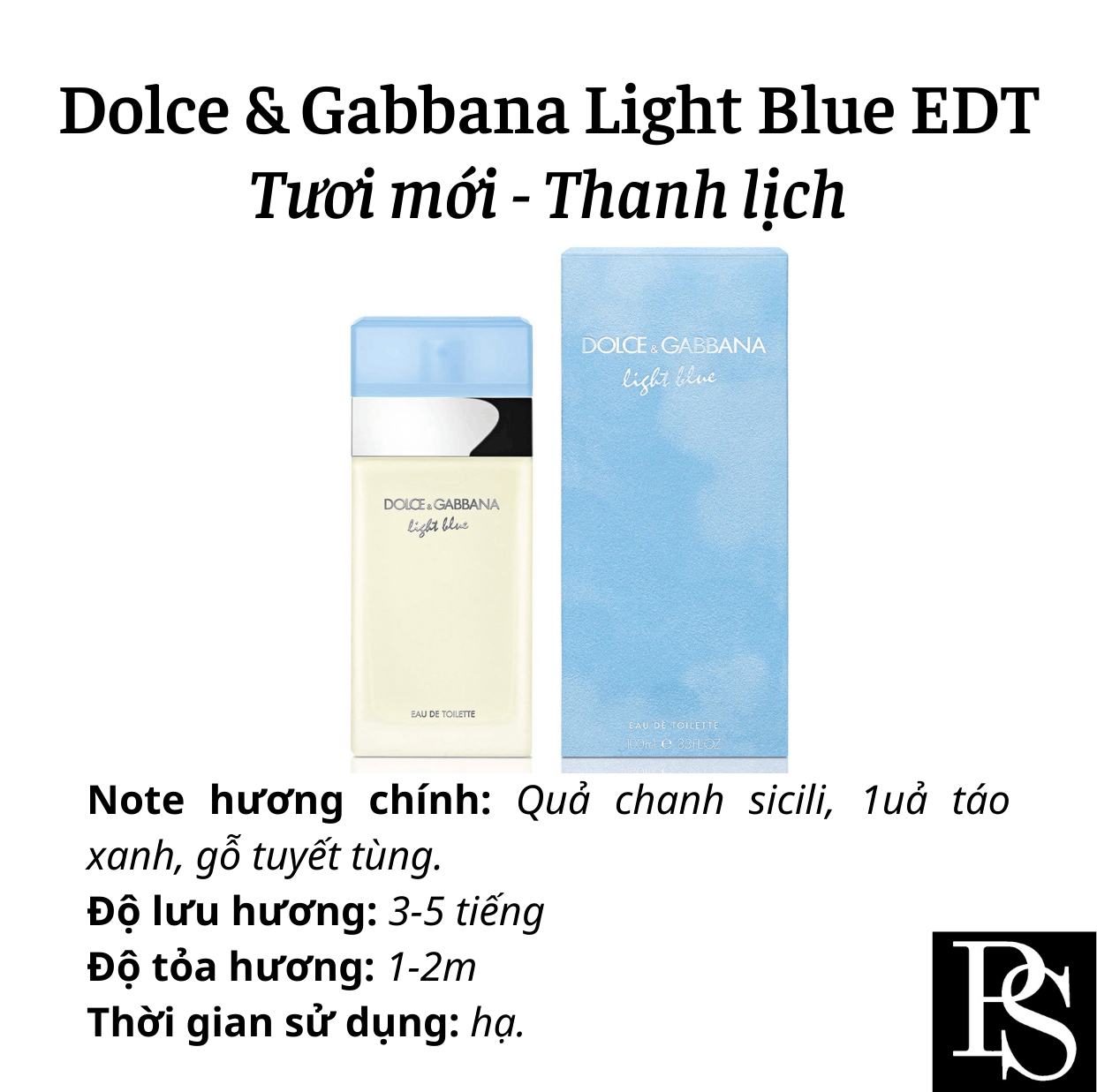 Nước hoa Nữ - DG Light Blue EDT