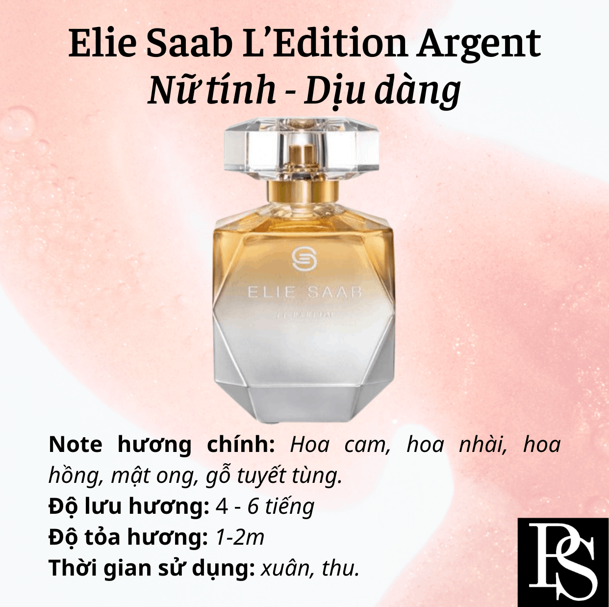 Nước hoa Nữ - Elie Saab Le Parfum L’Edition Argent