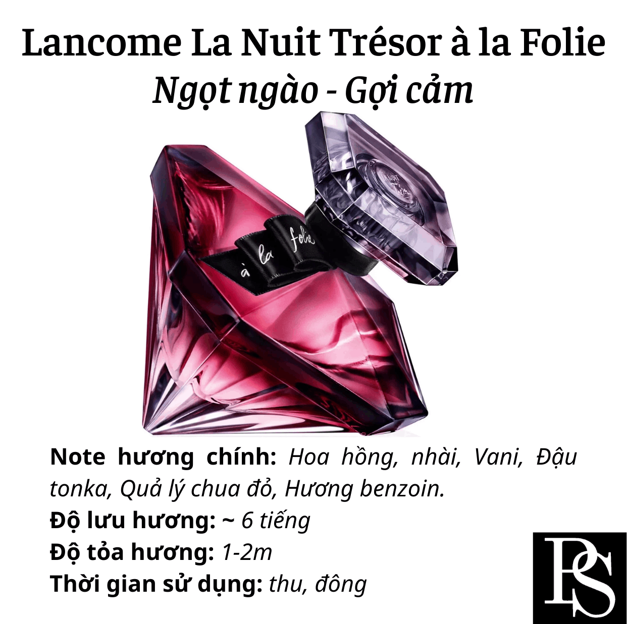 Nước hoa Nữ - Lancome La Nuit Trésor à la folie