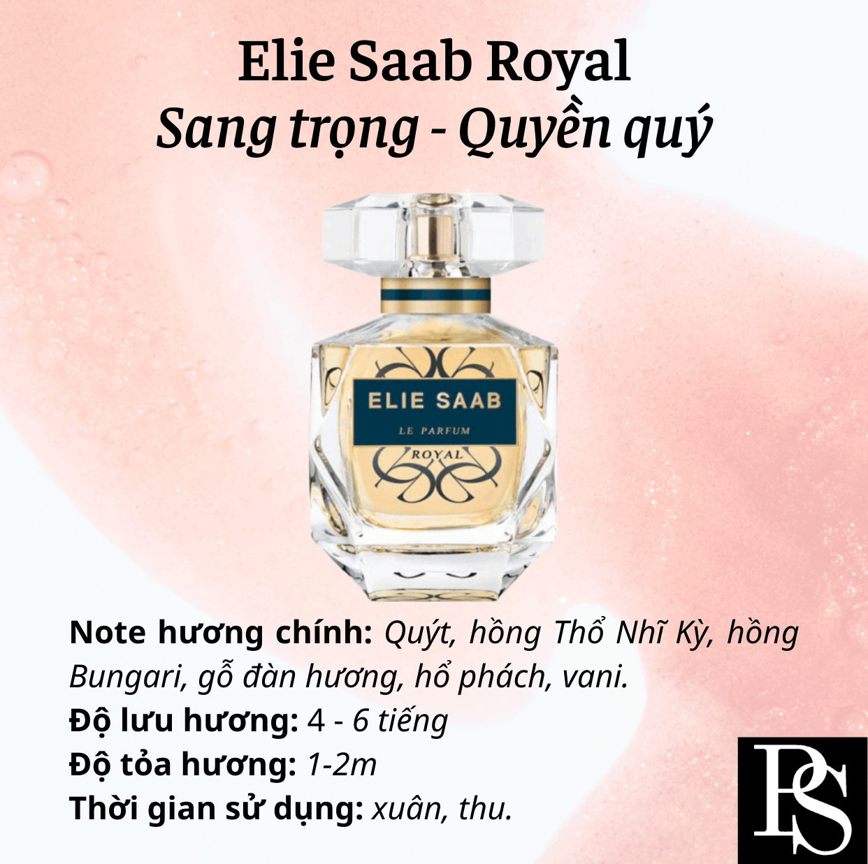 Nước hoa Nữ - Elie Saab Le Parfum Royal