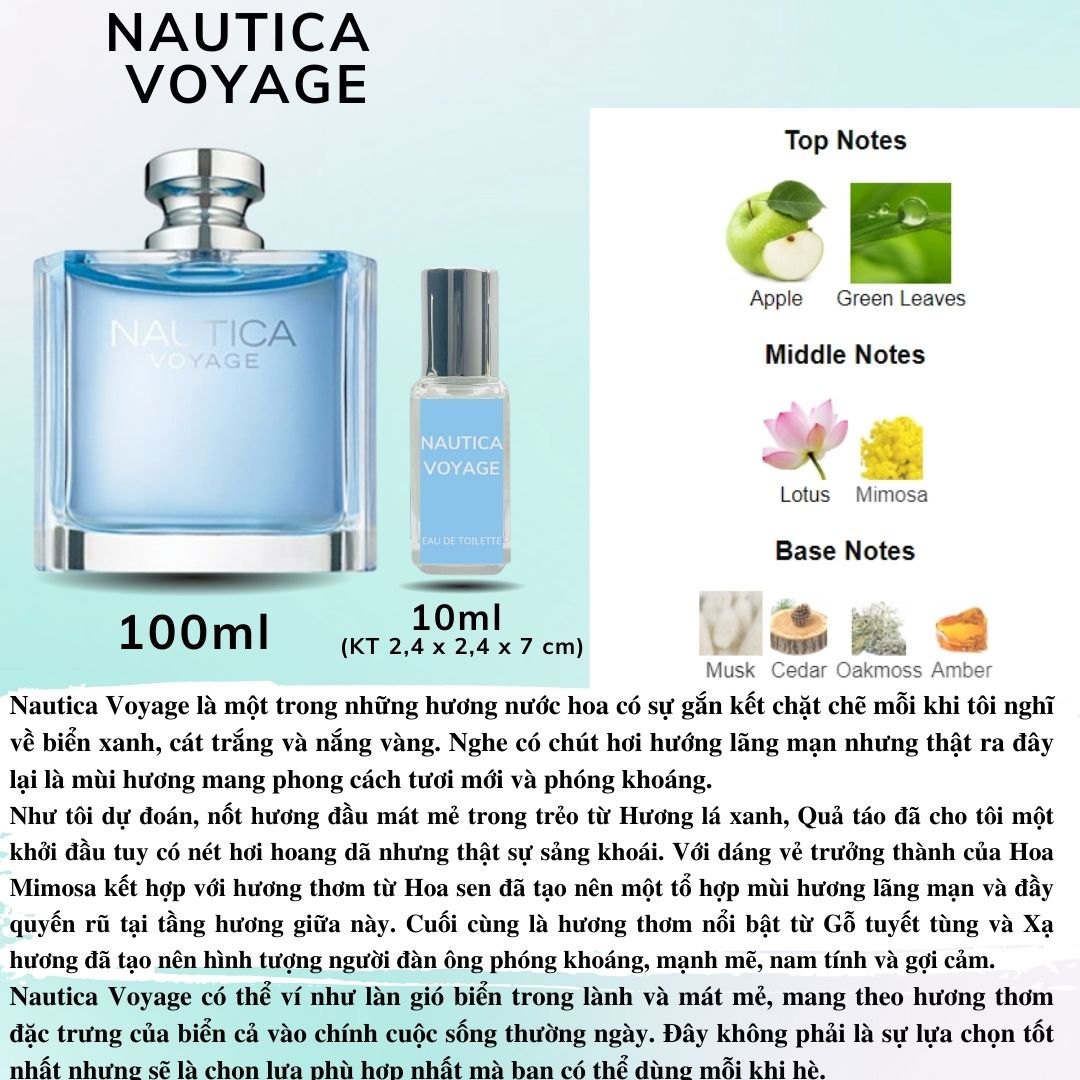 Nước hoa Nam - Nautica Voyage EDT