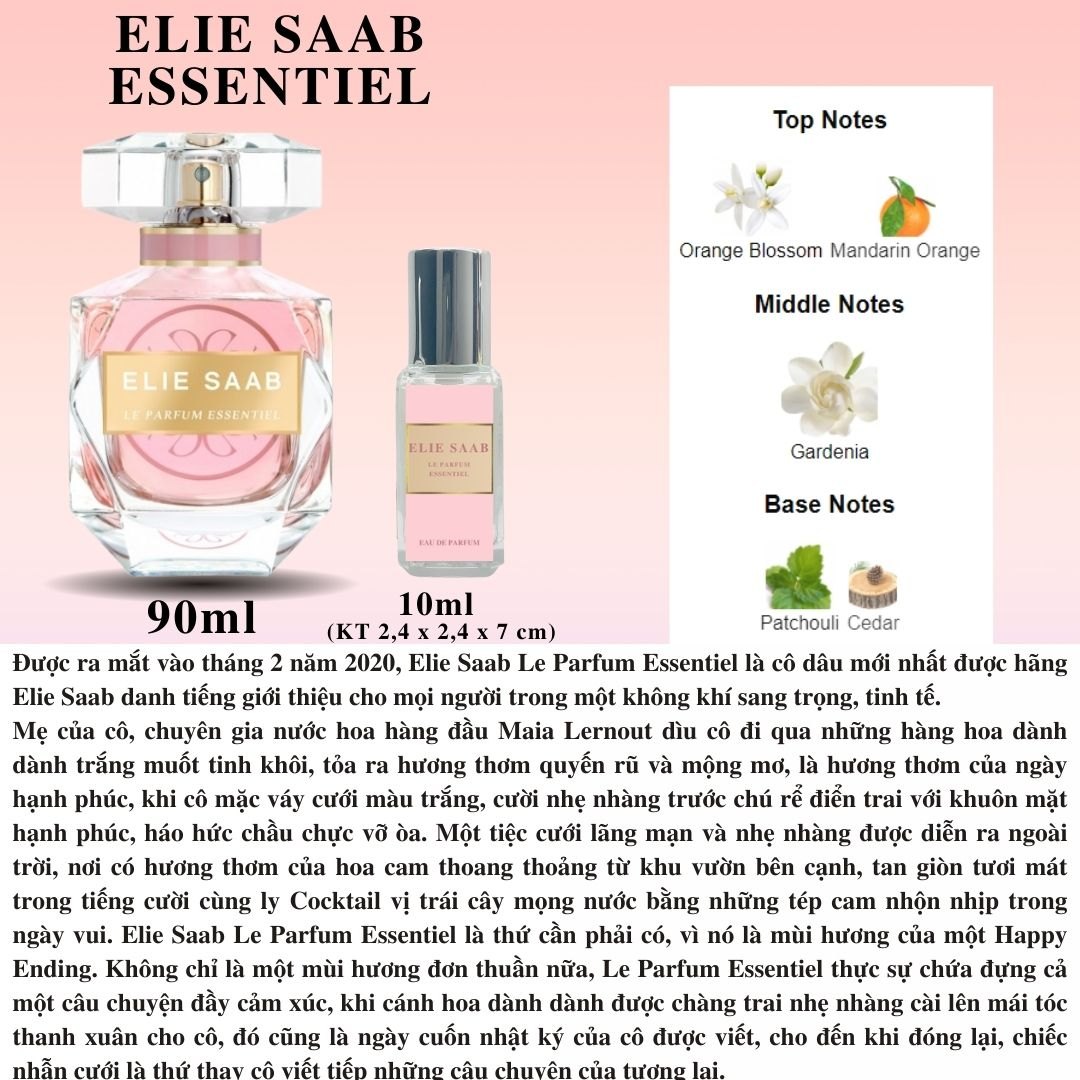 Nước hoa Nữ - Elie Saab Le Parfum Essentiel