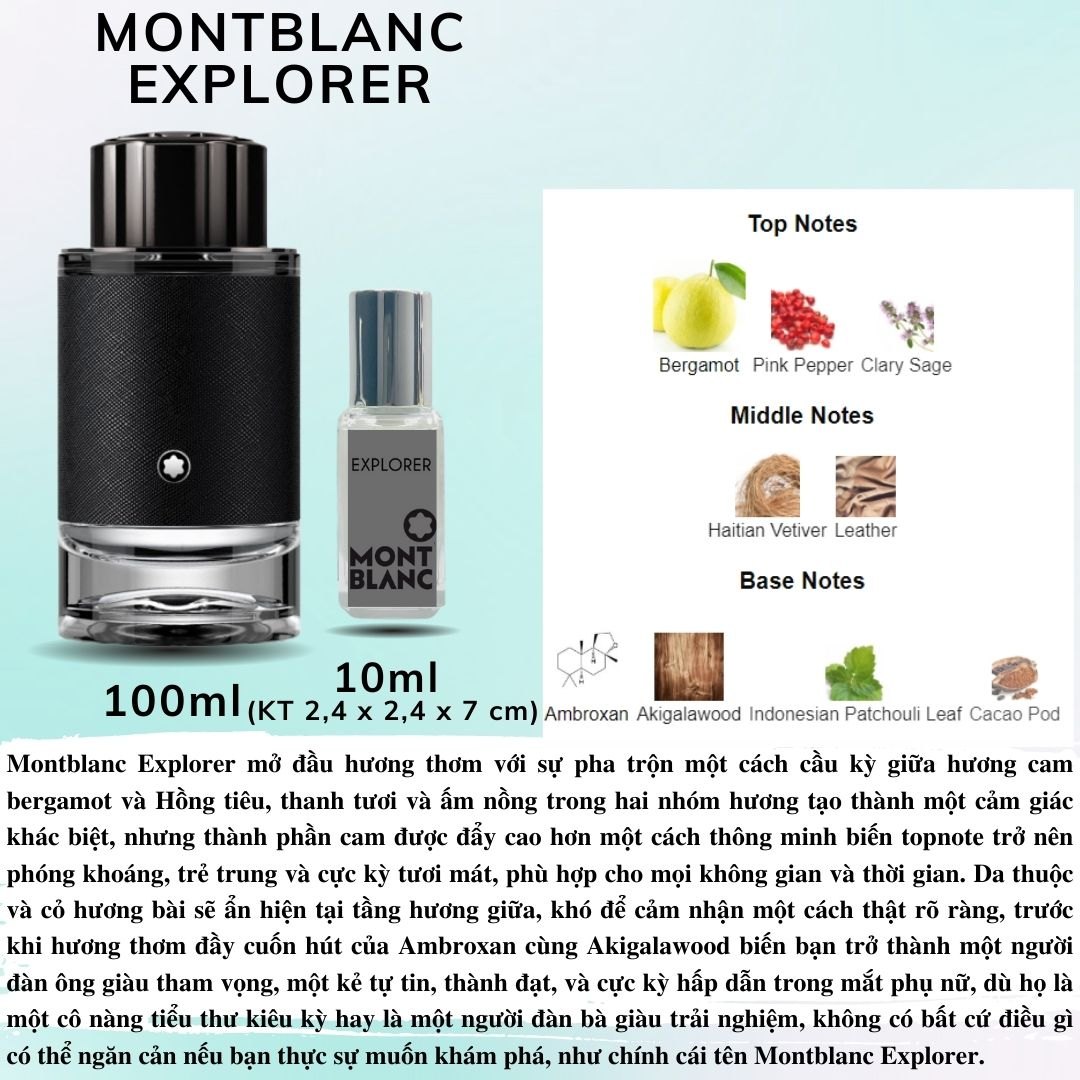 MontBlanc Collection - Chiết 10ml