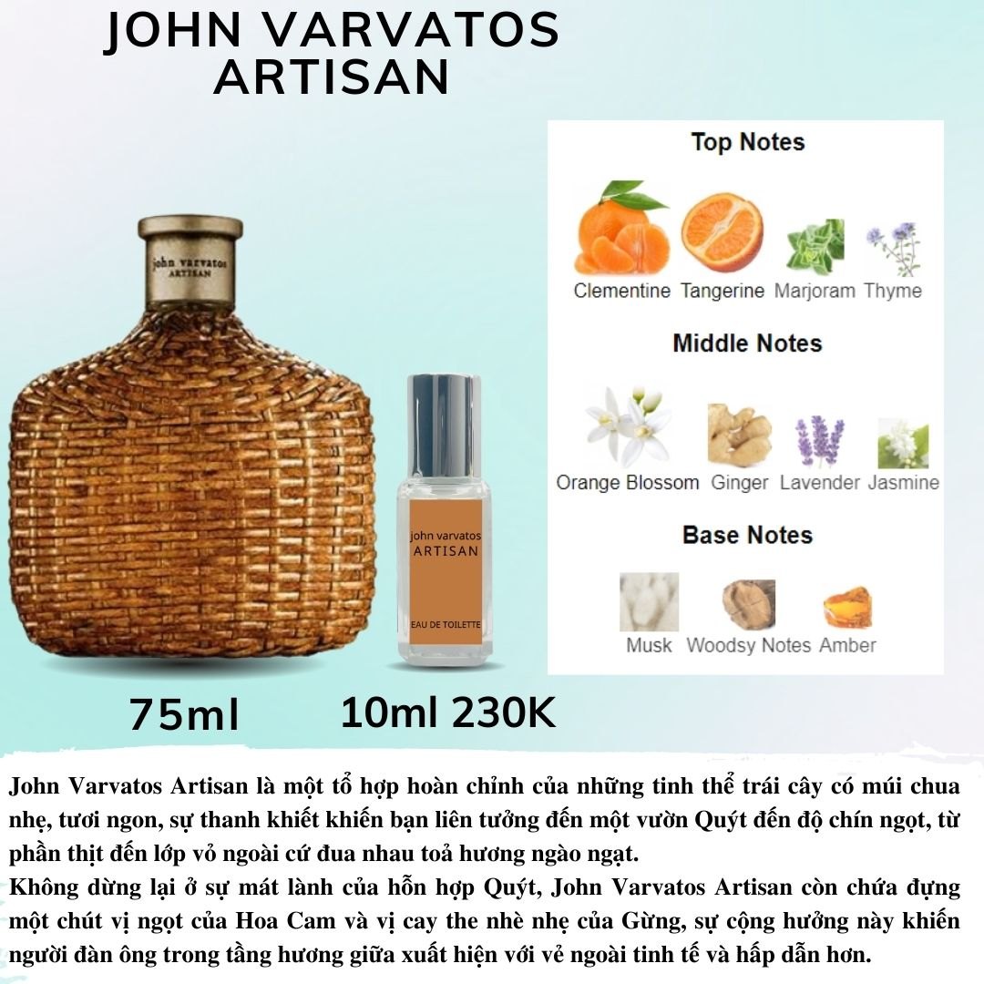 Nước hoa Nam - John Varvatos Artisan