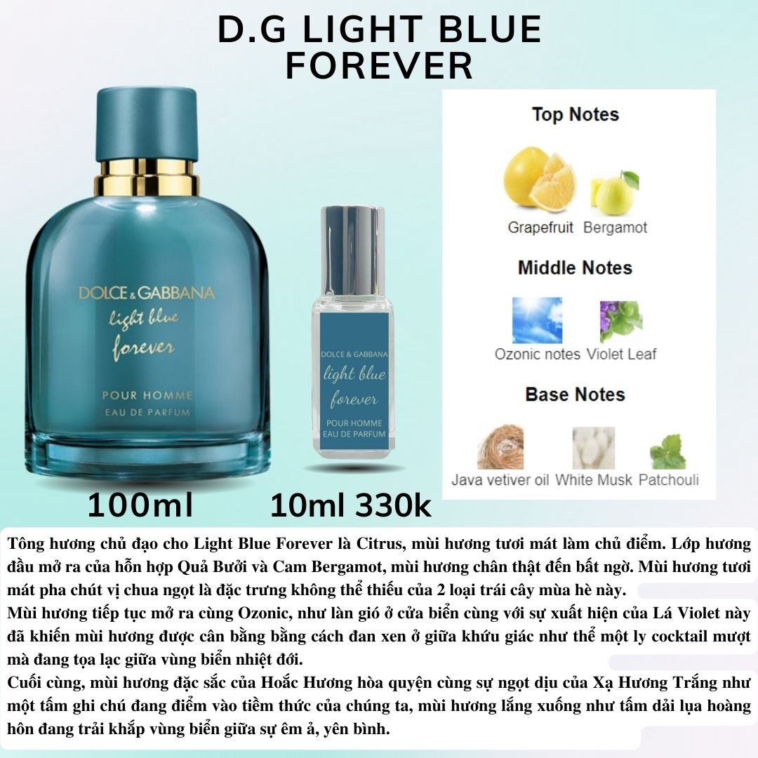 Nước hoa Nam - DG Light Blue Forever